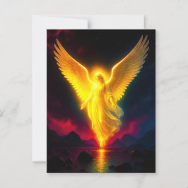 Cartão Postal Himmlischer Wächter im goldenen Licht