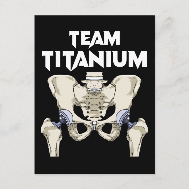 Cartão Postal Hip Surgery Recovery Gifes Hippie Replacement (Frente)