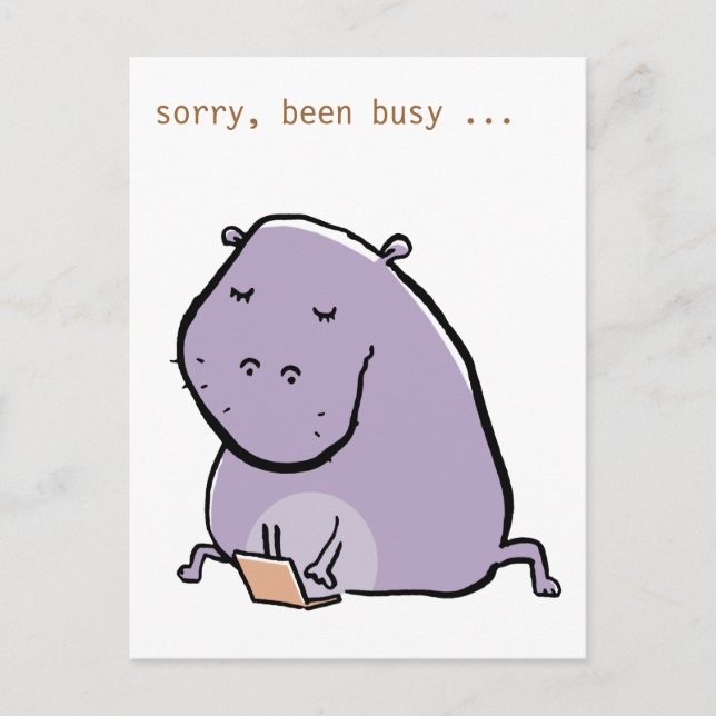 Cartão Postal hipp-o (ocupado) - personalizá-lo - (Frente)