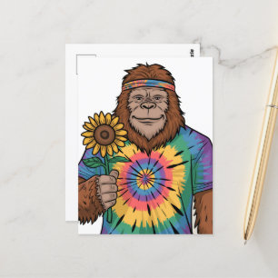 Cartão Postal Hippie Sasquatch