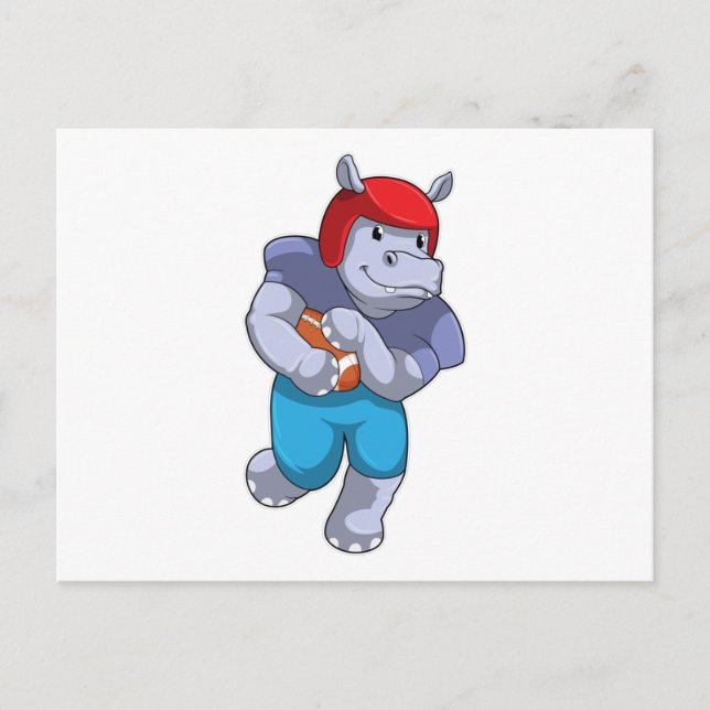 Cartão Postal Hippo no Futebol (Frente)
