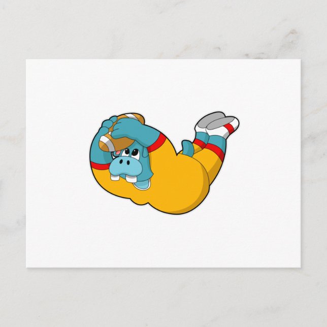 Cartão Postal Hippo no Futebol (Frente)