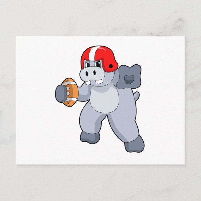 Cartão Postal Hippo no Futebol (Frente)