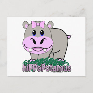 Cartão Postal Hippopotamus