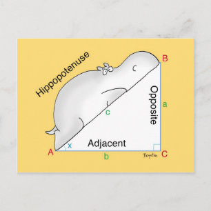 Cartão Postal HIPPOPOTENUSE postcard by Sandra Boynton