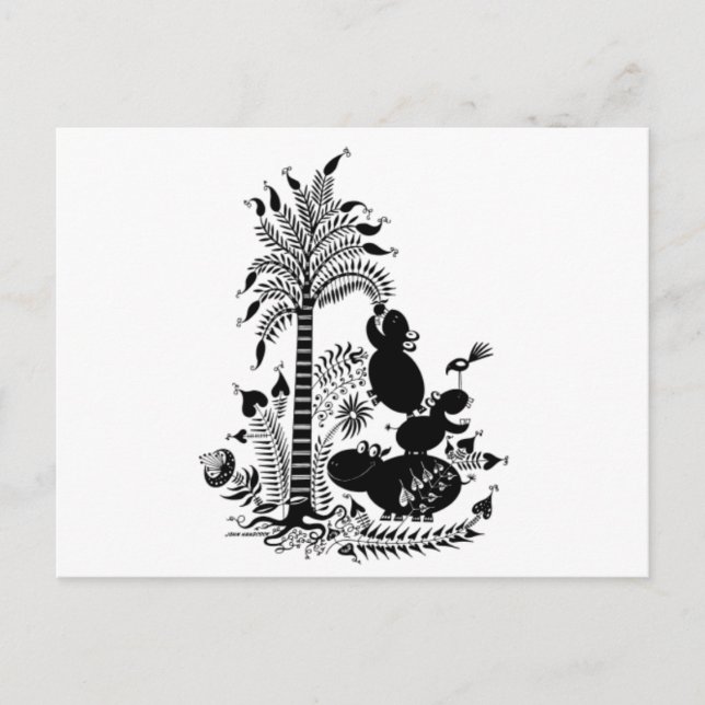 Cartão Postal Hippos com fome (Frente)