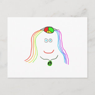 Cartão Postal Hippy Smile