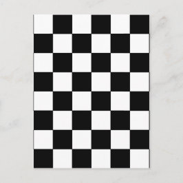 Cartão Postal Hipster retroativo da placa de verificação branca 