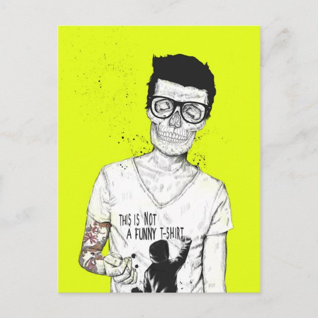 Cartão Postal hipsteres não morto (Frente)