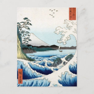 Cartão Postal Hiroshige Sea e Monte Fuji