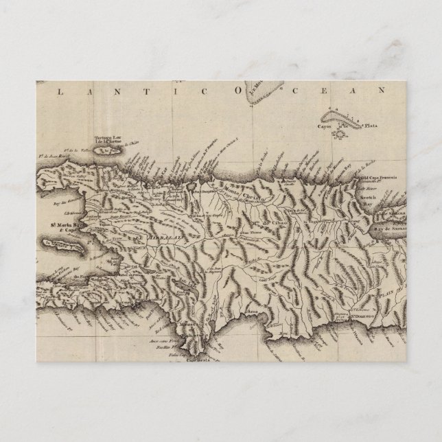 Cartão Postal Hispaniola, St Domingo (Frente)
