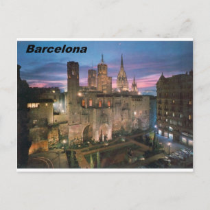 Cartão Postal história --barcelona--bairro--gótico Angie