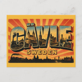Cartão Postal História da Ferrovia de Gävle, Suécia