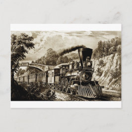 Cartão Postal História da locomotiva a vapor