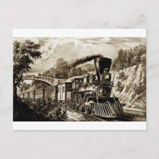 Cartão Postal História da locomotiva a vapor