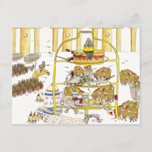 Cartão Postal História Divertida do Bolo 1066 Chá da Tarde Excên