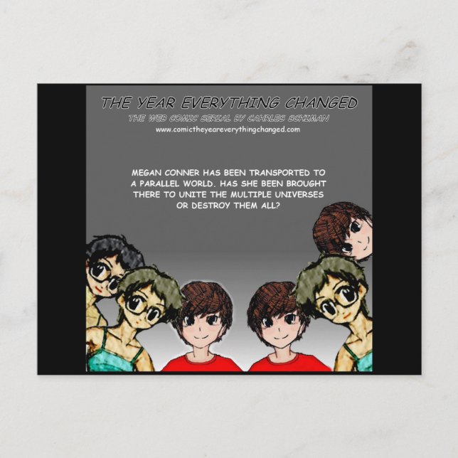 Cartão Postal História em Quadrinhos: O Ano em que Tudo Mudou (Frente)