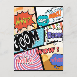 Cartão Postal História em quadrinhos Original Design