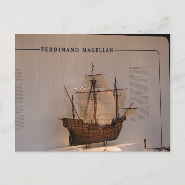 Cartão Postal História, Exploradores, Ferdinand Magellan (Frente)