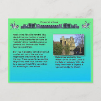 Cartão Postal História, Idade Média, Nobres Poderosos