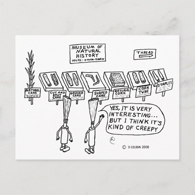 Cartão Postal História Natural Reed (Frente)