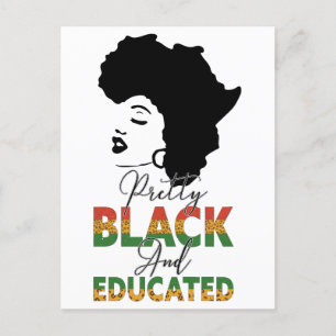 Cartão Postal História Negra Bonito Mês Preto e Educado