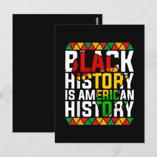 Cartão Postal História Negra É História Patriótica Americana
