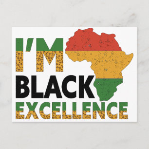 Cartão Postal História Negra Mês Melanin Rei Rainha Sista Bruh