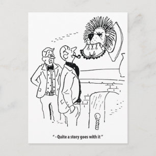 Cartão Postal Histórias de Caça, Humor, Antigo Divertido