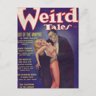 Cartão Postal Histórias esquisitas Vampiro em quadrinhos