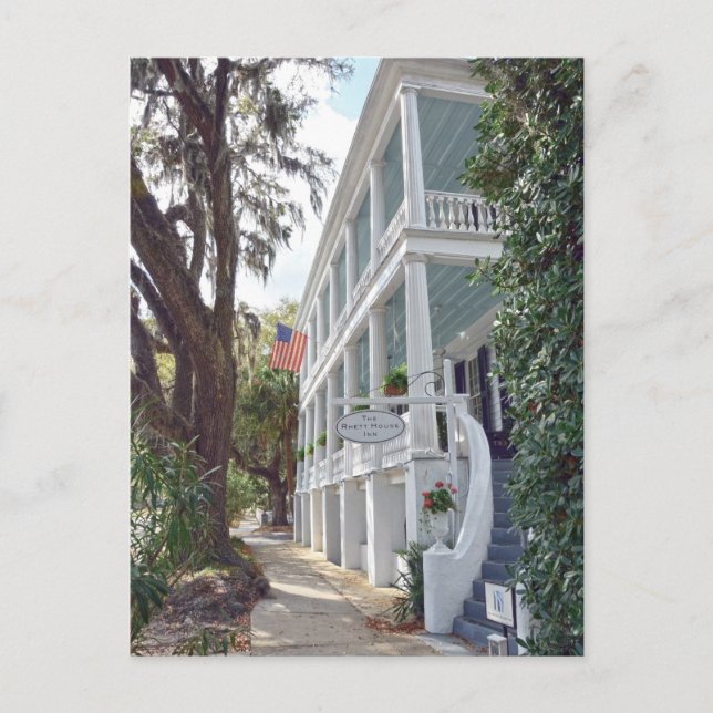 Cartão Postal Historical Beaufort, Carolina do Sul, Índia (Frente)