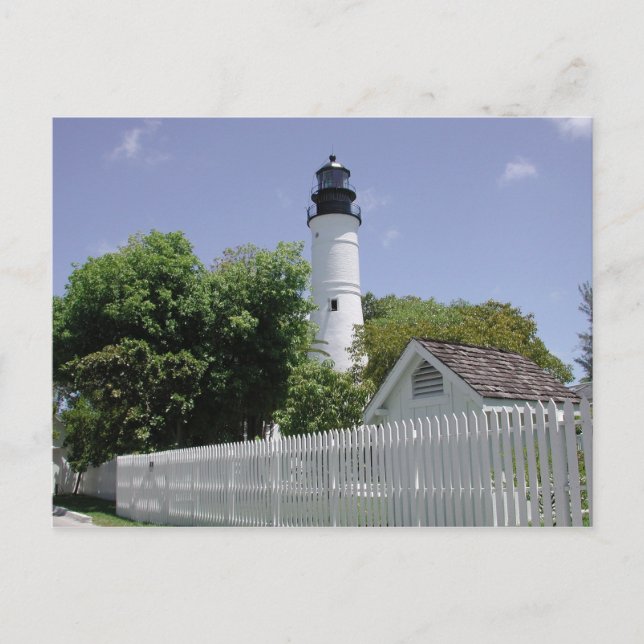 Cartão Postal Historical Key West Florida Lighthouse (Frente)