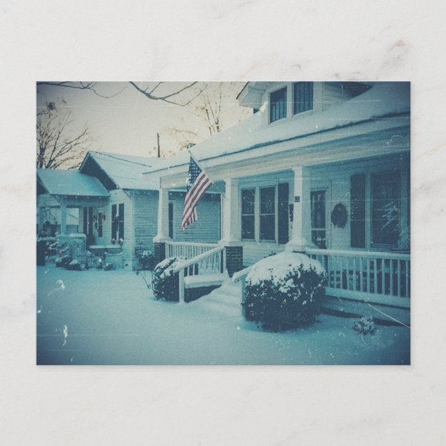 Cartão postal histórico da Wonderland de inverno (Frente)