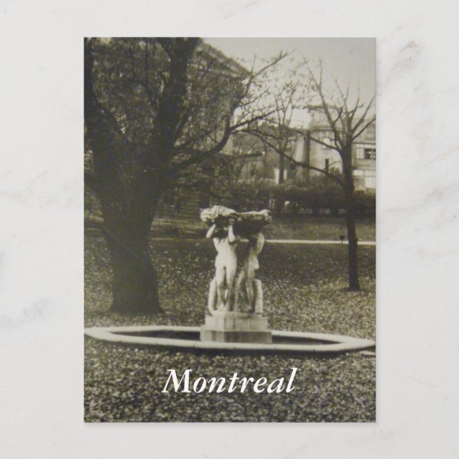 Cartão postal histórico de Montreal (Frente)