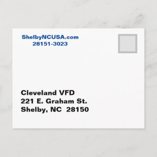 Cartão Postal Histórico de Shelby NC