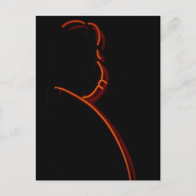 Cartão Postal Hitchcock In Neon, Chicago - Placa De Posto Neon (Frente)