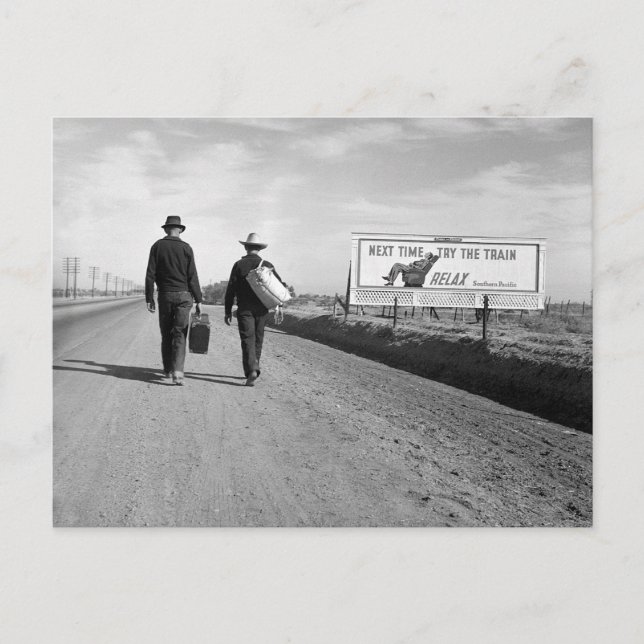 Cartão Postal Hitchhikers, 1937 (Frente)