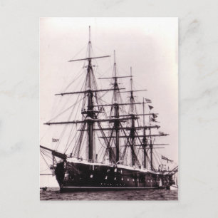 Cartão Postal HMS Agincourt 1865