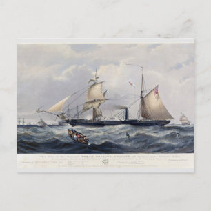 Cartão Postal HMS Cyclops Frigate 1839