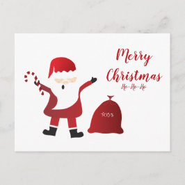 Cartão Postal Ho Ho Feliz Natal Papai Noel