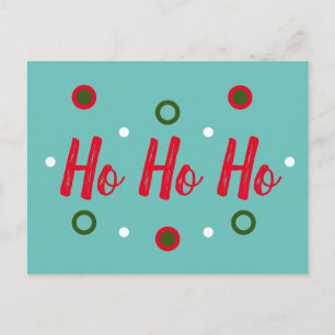 Cartão Postal Ho Ho Ho
