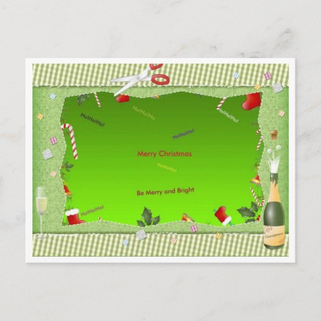 Cartão Postal Ho ho ho (Frente)