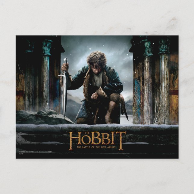 Cartão Postal Hobbit - BILBO BAGGINS™ Movie Poster (Frente)