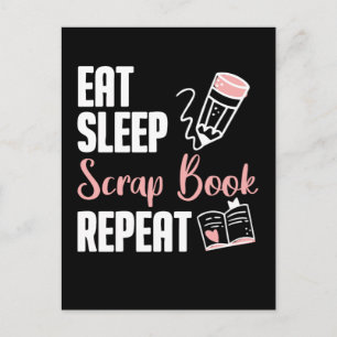 Cartão Postal Hobby Engraçada Engraçada Livro de Sucatas