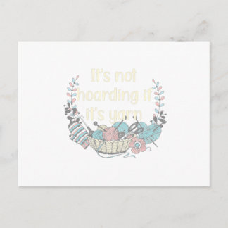 Cartão Postal Hobby Knitting é o novo Yoga Knittingfan