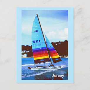 Cartão Postal Hobie boat em Jersey