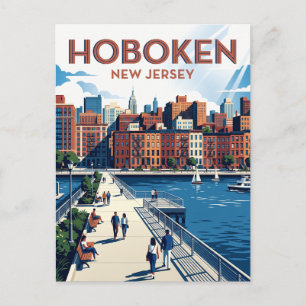 Cartão Postal Hoboken Nova Jérsei