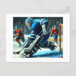 Cartão Postal Hockey Goalie