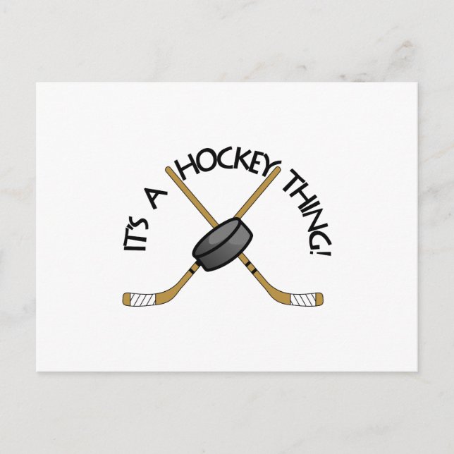 Cartão Postal Hockey Thing (Frente)