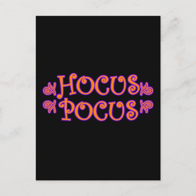 Cartão Postal Hocus Pocus (Frente)